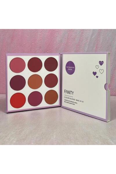 fanity مجموعة مكياج أحمر الخدود بتسعة ألوان