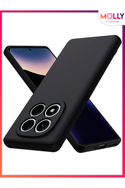 Molly حافظة سيليكون سوداء اللون من الداخل مخملية غير لامعة لهاتف XIAOMI REDMI...