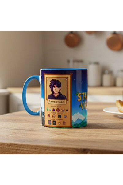 ALPŞAN TİCARET Stardew Valley Sebastian Pixel Art Mug - Gamer Gaming Themed C...