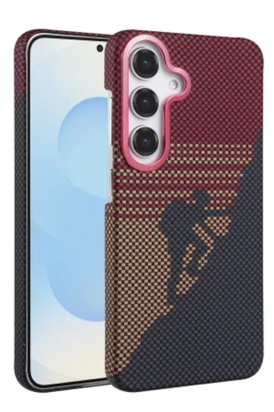 cepmoda Samsung “S23 Fe” Vega Magsafe Thin Hard Fiber Cover/Case - Red