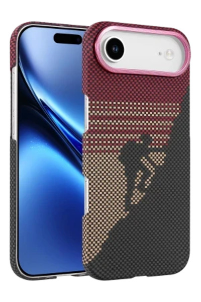 cepmoda iPhone “17 Ai̇r” Vega Magsafe Thin Hard Fiber Cover/Case - Red