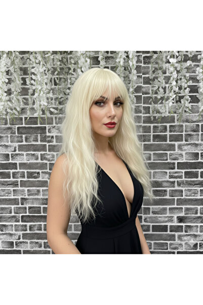 Marpessa Dalgalı Perçemli Uzun Fiber Sentetik Peruk Glamora Serisi