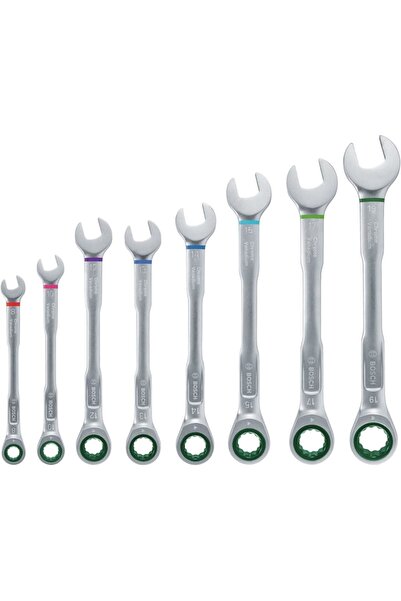 Bosch 8 Parça Kombine Anahtar Seti