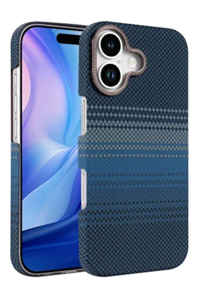 cepmoda IPhone'17' Vega Magsafe Thin Hard Fiber Cover/Case - Blue