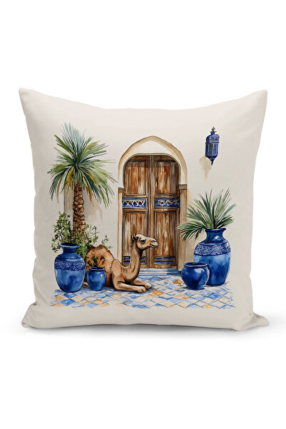 Bertille Home غطاء وسادة مطبوع رقميًا مزدوج الجوانب من سلسلة رمضان (غطاء سرير...