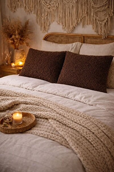 Cherry Bloom Cotton Μαξιλαροθήκη Teddy Sleeping ONE PIECE με κουμπιά διπλής όψης