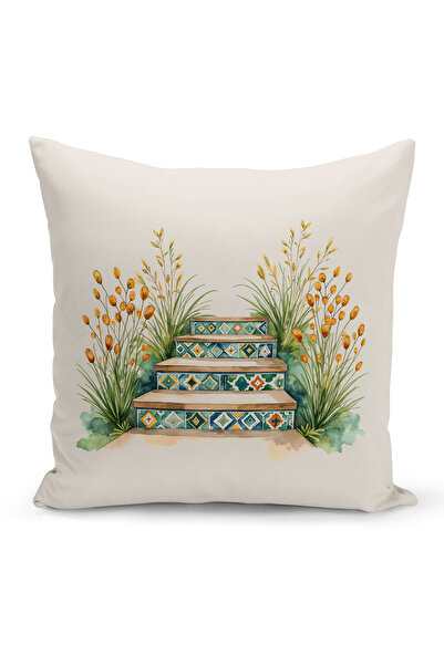 Bertille Home غطاء وسادة مطبوع رقميًا مزدوج الجوانب من سلسلة رمضان (غطاء سرير...