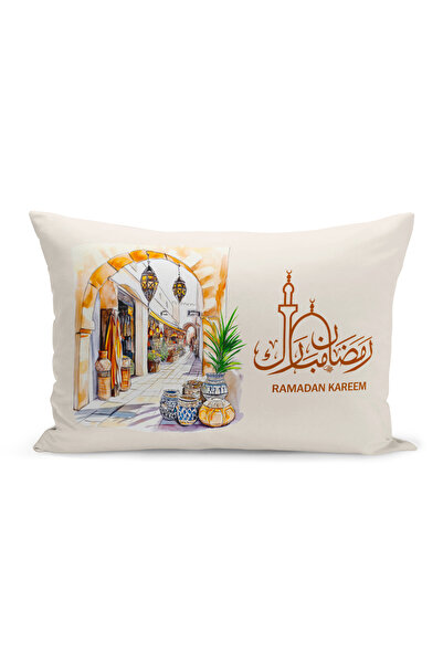 Bertille Home Κάλυμμα μαξιλαριού ριχτάρι σειράς Ramadan διπλής όψης με ψηφιακ...