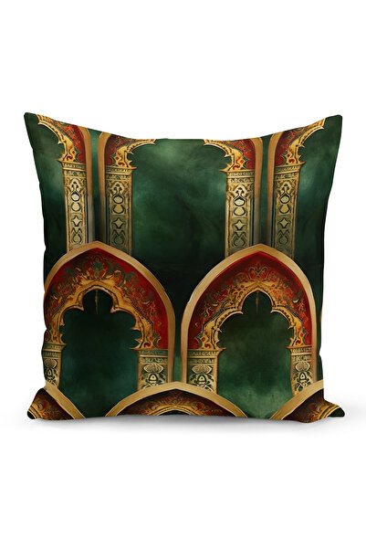 Bertille Home غطاء وسادة مطبوع رقميًا مزدوج الجوانب من سلسلة رمضان (غطاء سرير...