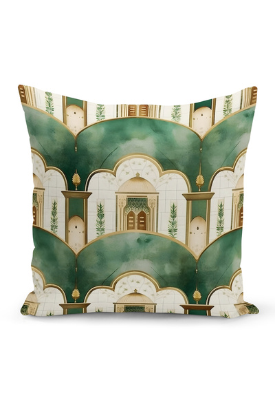 Bertille Home Ramadan Series Double Sided Digital Printed Throw Pillow Case (...