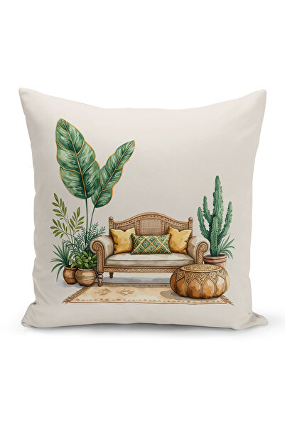 Bertille Home غطاء وسادة مطبوع رقميًا مزدوج الجوانب من سلسلة رمضان (غطاء سرير...