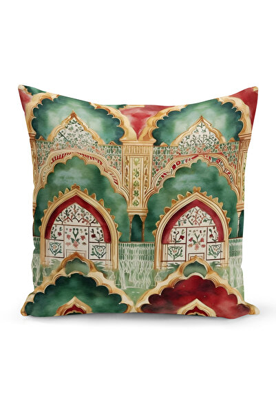 Bertille Home غطاء وسادة مطبوع رقميًا مزدوج الجوانب من سلسلة رمضان (غطاء سرير...