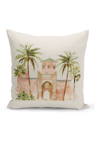 Bertille Home غطاء وسادة مطبوع رقميًا مزدوج الجوانب من سلسلة رمضان (غطاء سرير...