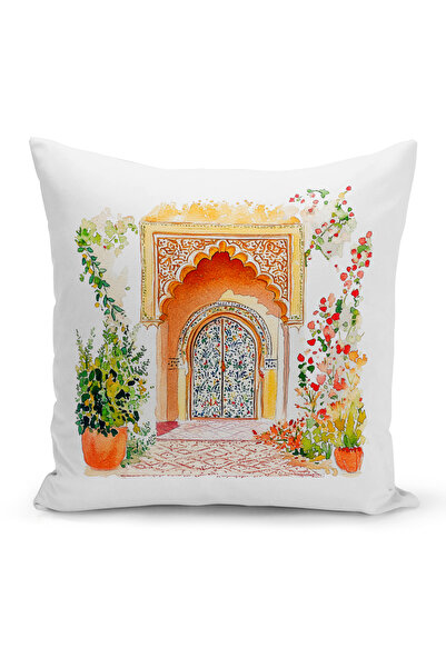 Bertille Home غطاء وسادة مطبوع رقميًا مزدوج الجوانب من سلسلة رمضان (غطاء سرير...