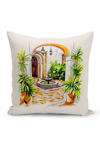 Bertille Home Ramadan Series Double Sided Digital Printed Throw Pillow Case (...