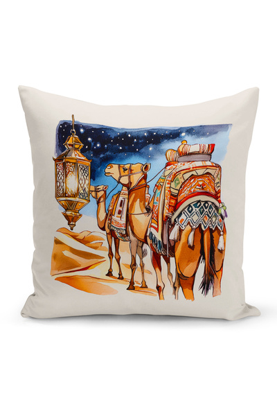 Bertille Home Ramadan Series Double Sided Digital Printed Throw Pillow Case (...