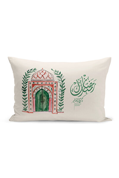 Bertille Home غطاء وسادة مطبوع رقميًا مزدوج الجوانب من سلسلة رمضان (غطاء سرير...