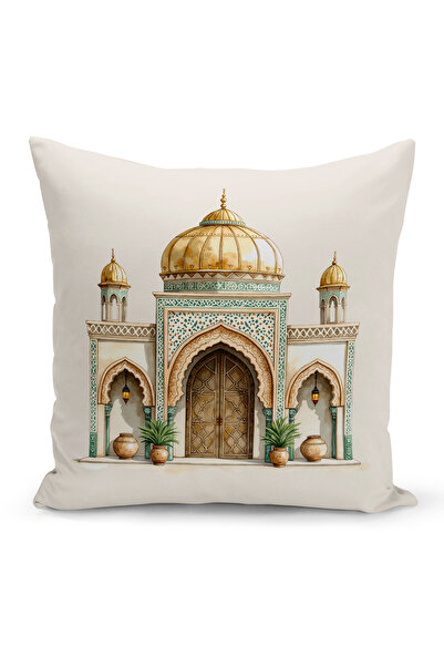 Bertille Home غطاء وسادة مطبوع رقميًا مزدوج الجوانب من سلسلة رمضان (غطاء سرير...