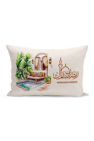 Bertille Home غطاء وسادة مطبوع رقميًا مزدوج الجوانب من سلسلة رمضان (غطاء سرير...