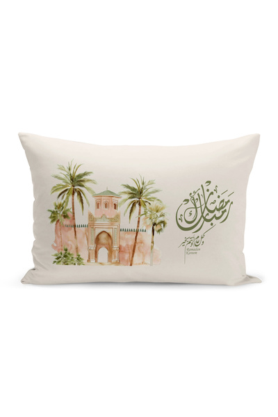 Bertille Home غطاء وسادة مطبوع رقميًا مزدوج الجوانب من سلسلة رمضان (غطاء سرير...