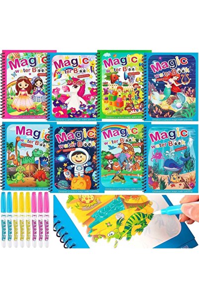 Yelajoy Magic Water Drawing Book 8 Pieces by
