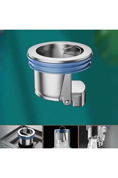 Choice3 مرحاض فضي، دش، لكل مصرف أرضي، قلب مضاد للروائح وطارد للحشرات، لوح زنب...