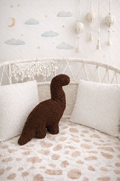 Cherry Bloom Cotton Teddy Dinazor Uyku Arkadaşı Yastık Bohem Çocuk Odası