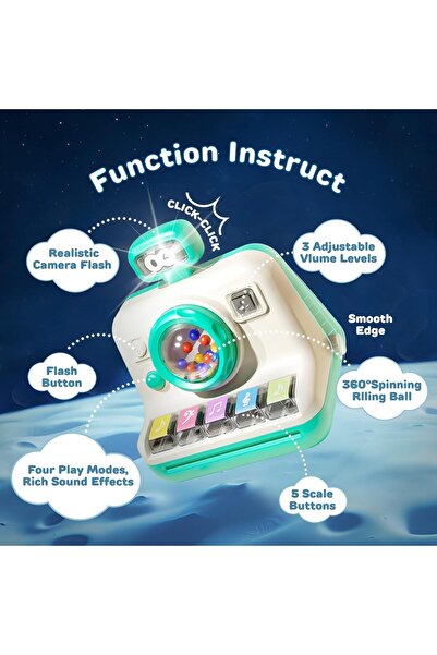 Generic لعبة كاميرا موسيقية للأطفال