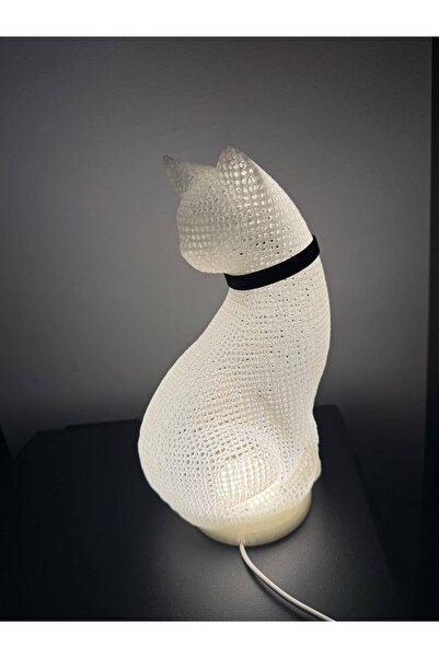 Sincara Home 🐈KEDİ PETEK DEKOR / MASA VE GECE LAMBASI 🐱✨