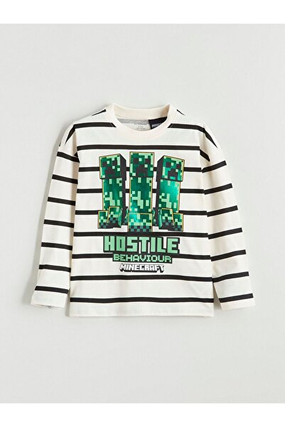 LC Waikiki LCV Kids Crew Neck Štampana majica za dečake