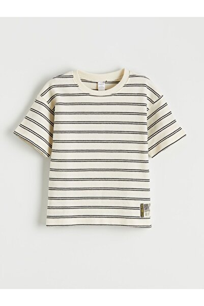 LC Waikiki LCV Kids Crew Neck Striped Bois 'Majica