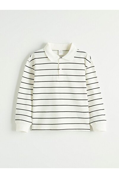 LC Waikiki Tricou pentru băiat cu dungi LCW Kids Polo Guler