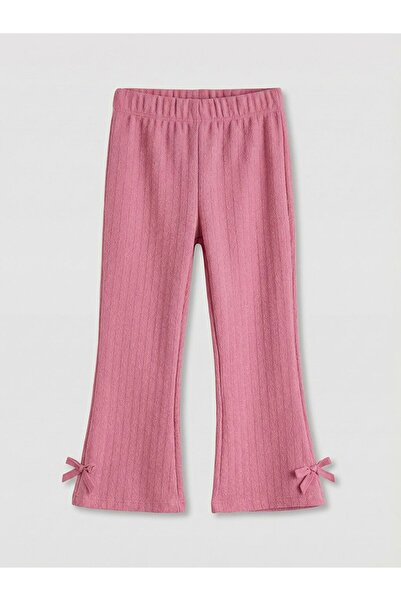 LC Waikiki LCW Kids Leggings pentru fete cu picioare largi, cu detaliu de fun...