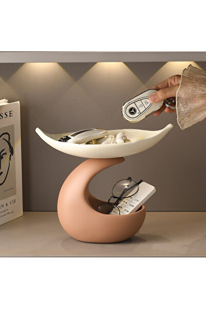 Generic "Good Fortune Turn" Entryway Organizer Decorative Tray – Modern Minim...