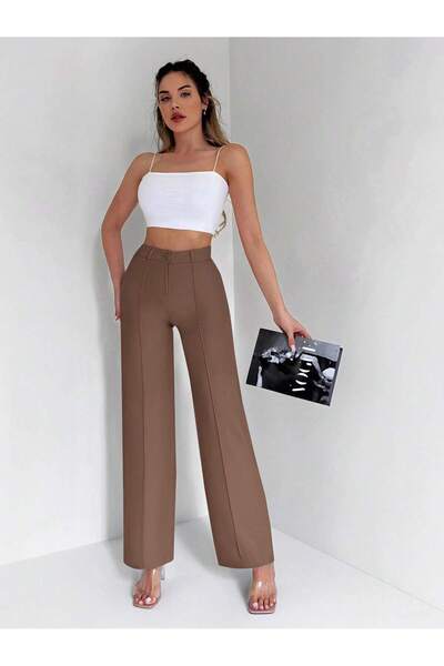 DUUE FASHİON Γυναικείο κλασικό υφασμάτινο παντελόνι