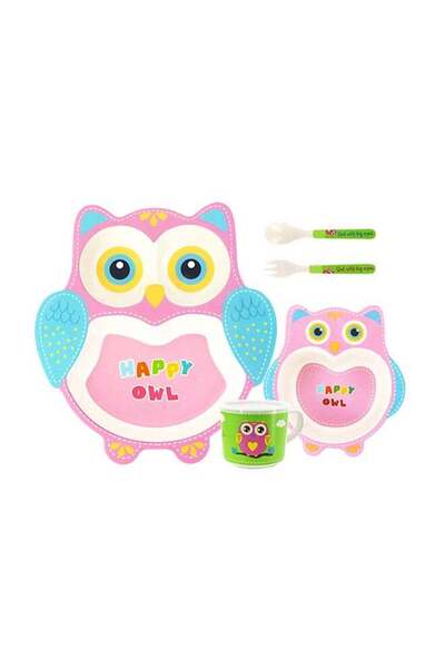 DOMEET 5-Piece Cartoon Dinnerware Set