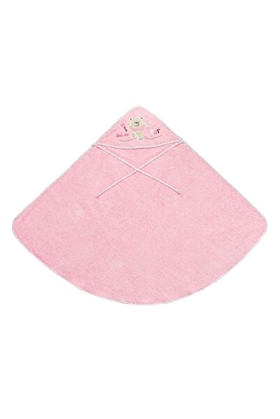 OEM Cotton Towel with Hood Pink Bear 100x100cm