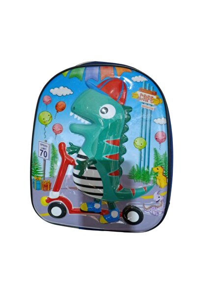 Besay Toys حقيبة رياض الأطفال المنقوشة Relaxion 5D 3399-Dinosaur