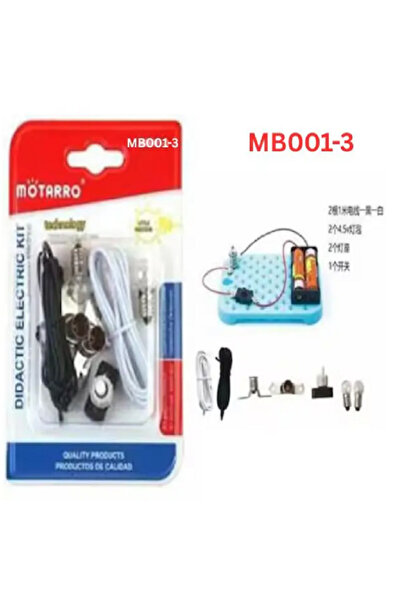 MOTARRO مجموعة ديداكتيك الكهربائية MB001-3 – مجموعة تعليمية إلكترونية للأطفال...