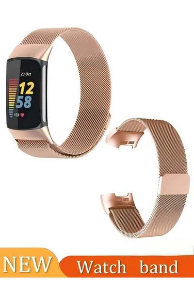 Generic متوافق مع أساور Fitbit Charge 4 للرجال والنساء، سوار ميلانو شبكي معدن...