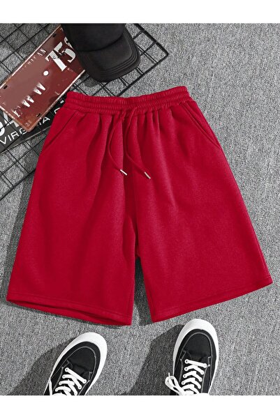 EYAX MODA شورت قطني ممشط بجيب للرجال