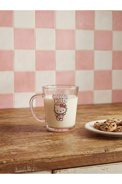 LC Waikiki LCW HOME Karışık Hello Kitty Baskılı Cam Bardak 320 Ml