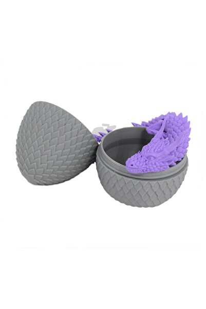 Sani Figurină Sani, Dragon în Ou 90 x 115 mm, Gri, Mov