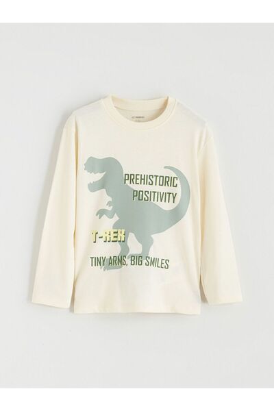 LC Waikiki Tricou pentru băieți LCW Kids Dinosaur cu imprimeu