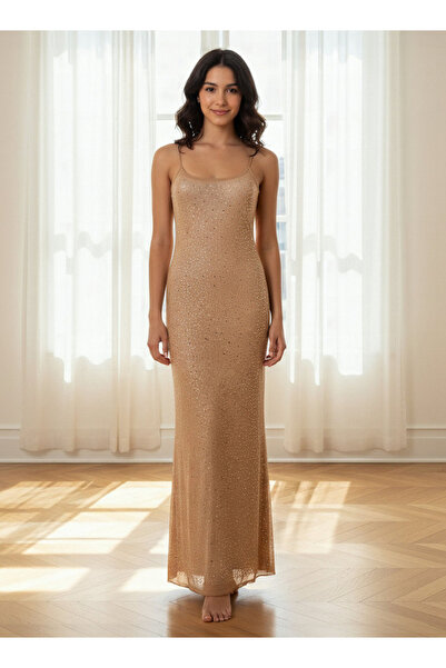 FAV فستان سليب بدون أكمام مزين