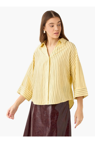FAV Boxy Shirt with Stripes
