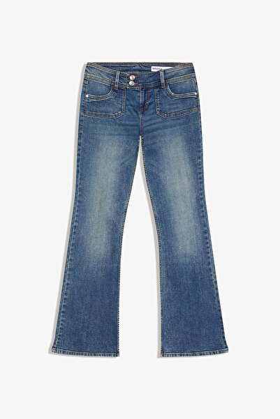 Bershka Çizme paça düşük bel jean