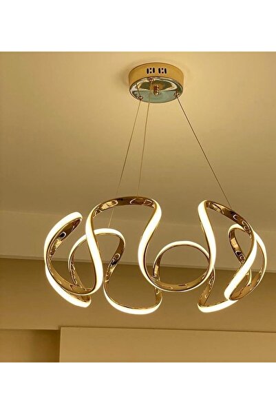 Akgül Büyük Gold Ledli Lüks Avize