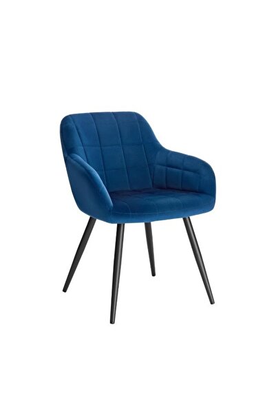 smart home Modern Velvet Upholstered Dining Chair with Metal Legs & Armchair ...