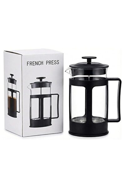 DOPPİO Premium French Press Coffee Maker – Borosilicate Glass with Stainless ...
